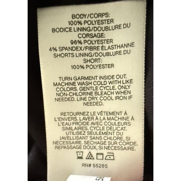 Express Black 3/4 Sleeve Sparkly PolkaDot Elastic Waist Romper Sexy M Witchy NWT - Picture 6 of 6